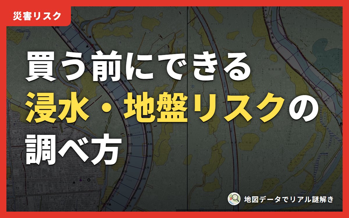 背景：東京都江戸川区周辺の治水地形分類図